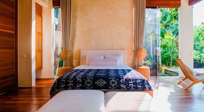 Bedroom with Pool Access and Forest View (Main Villa) (1 unit)